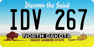 ND license plate IDV267