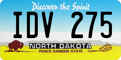ND license plate IDV275