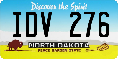 ND license plate IDV276