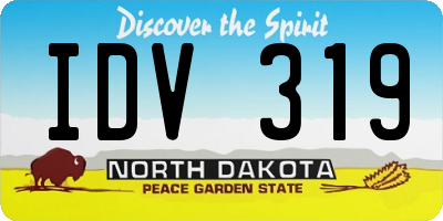 ND license plate IDV319