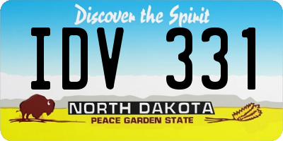 ND license plate IDV331