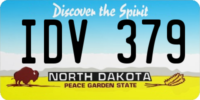 ND license plate IDV379