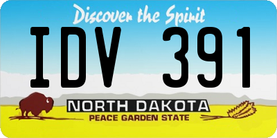 ND license plate IDV391