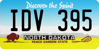 ND license plate IDV395