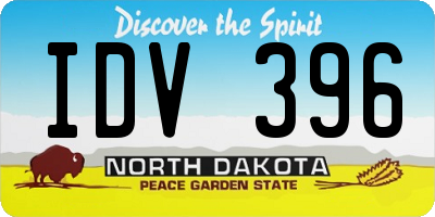ND license plate IDV396
