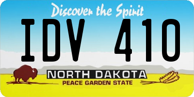 ND license plate IDV410