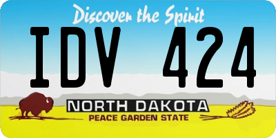 ND license plate IDV424