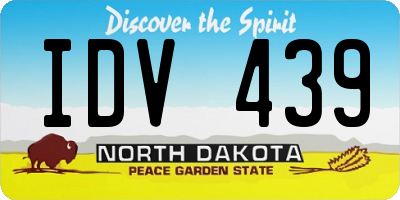 ND license plate IDV439