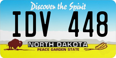 ND license plate IDV448