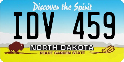 ND license plate IDV459