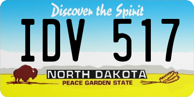 ND license plate IDV517