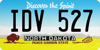 ND license plate IDV527