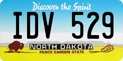 ND license plate IDV529