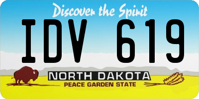 ND license plate IDV619