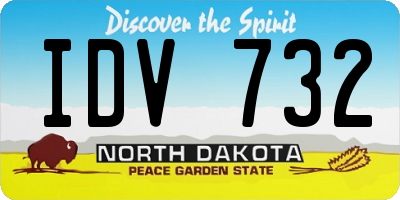 ND license plate IDV732