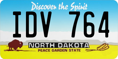ND license plate IDV764