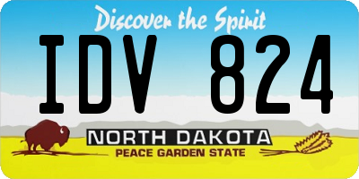 ND license plate IDV824
