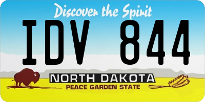 ND license plate IDV844