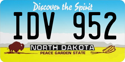 ND license plate IDV952