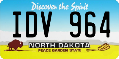 ND license plate IDV964