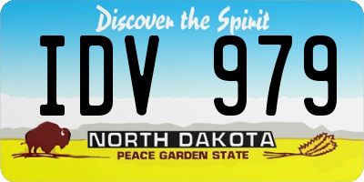 ND license plate IDV979