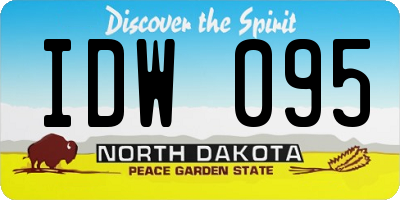 ND license plate IDW095