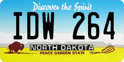 ND license plate IDW264
