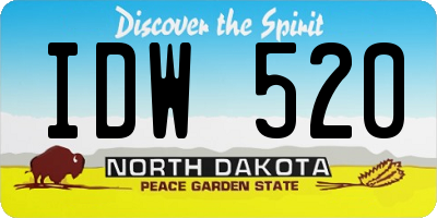 ND license plate IDW520