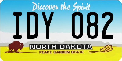 ND license plate IDY082