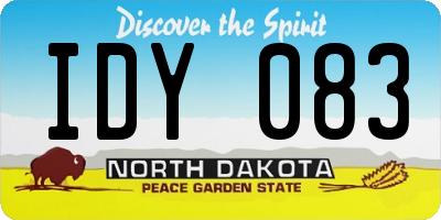 ND license plate IDY083