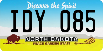 ND license plate IDY085