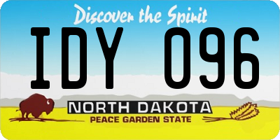 ND license plate IDY096