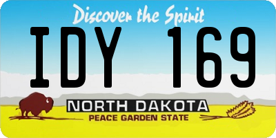 ND license plate IDY169