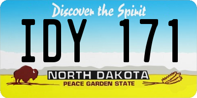 ND license plate IDY171
