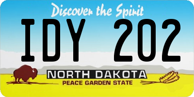 ND license plate IDY202