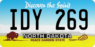 ND license plate IDY269