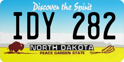 ND license plate IDY282