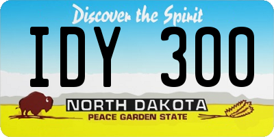 ND license plate IDY300