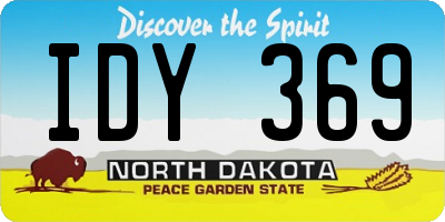 ND license plate IDY369