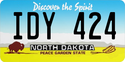 ND license plate IDY424