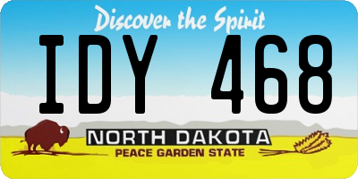 ND license plate IDY468
