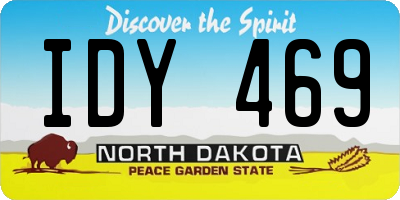 ND license plate IDY469