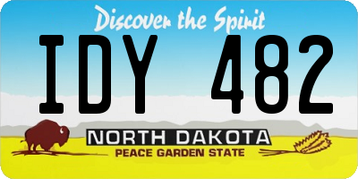 ND license plate IDY482