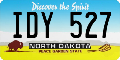 ND license plate IDY527