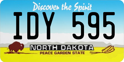 ND license plate IDY595