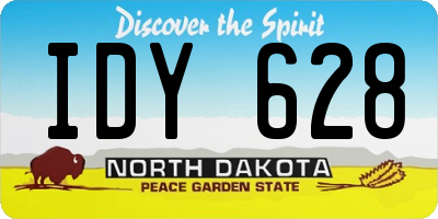 ND license plate IDY628