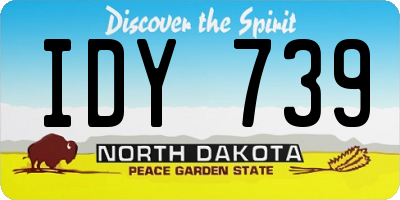 ND license plate IDY739