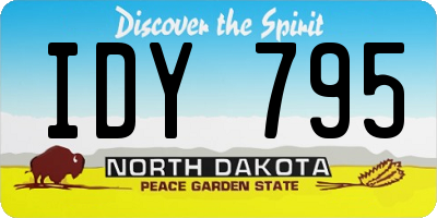 ND license plate IDY795