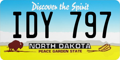 ND license plate IDY797