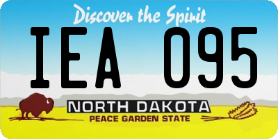 ND license plate IEA095
